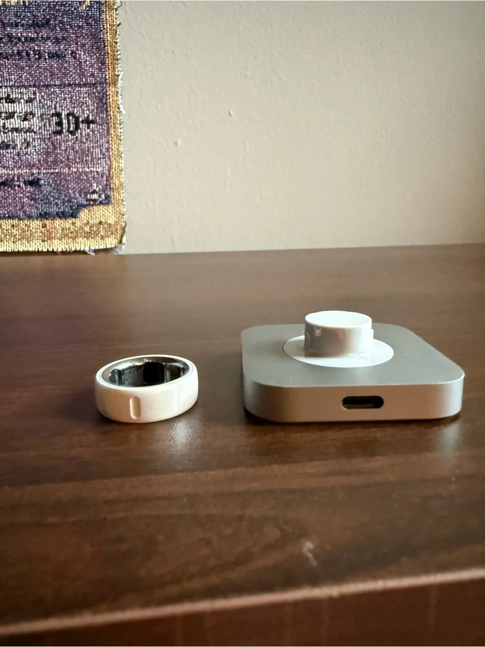 OURA RING CERAMIC CLOUD W CHARGER